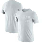 Wholesale Cheap Los Angeles Rams Nike NFL 100 2019 Sideline Platinum Performance T-Shirt White