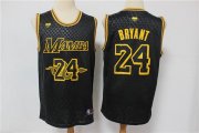 Wholesale Cheap Men's Los Angeles Lakers #24 Kobe Bryant Black Mamba Memorial Black Swingman Nike Jersey