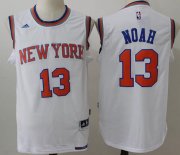 Wholesale Cheap Men's New York Knicks #13 Joakim Noah White Stitched NBA Adidas Revolution 30 Swingman Jersey