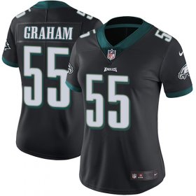 Wholesale Cheap Nike Eagles #55 Brandon Graham Black Alternate Women\'s Stitched NFL Vapor Untouchable Limited Jersey