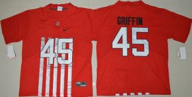 Wholesale Cheap Men\'s Ohio State Buckeyes #45 Archie Griffin Red Elite Stitched College Football 2016 Nike NCAA Jersey