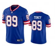 Wholesale Cheap Men's New York Giants #89 Kadarius Toney Royal Vapor Untouchable Classic Retired Player Stitched Jersey