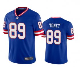Wholesale Cheap Men\'s New York Giants #89 Kadarius Toney Royal Vapor Untouchable Classic Retired Player Stitched Jersey