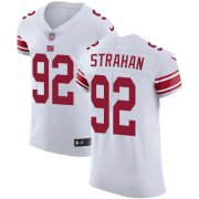 Wholesale Cheap Nike Giants #92 Michael Strahan White Men's Stitched NFL Vapor Untouchable Elite Jersey