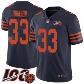 Wholesale Cheap Nike Bears #33 Jaylon Johnson Navy Blue Alternate Men\'s Stitched NFL 100th Season Vapor Untouchable Limited Jersey