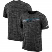 Wholesale Cheap Carolina Panthers Nike Sideline Velocity Performance T-Shirt Heathered Black