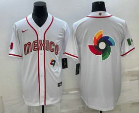 Cheap Men\'s USA Baseball Big Logo 2023 White World Classic Stitched Jerseys