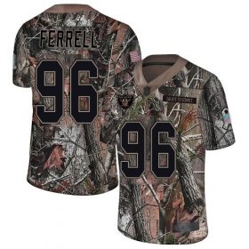 Wholesale Cheap Nike Raiders #96 Clelin Ferrell Camo Youth Stitched NFL Limited Rush Realtree Jersey