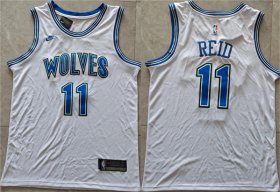 Cheap Men\'s Minnesota Timberwolves #11 Naz Reid White Stitched Jersey