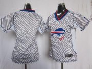 Wholesale Cheap Nike Bills Blank Zebra Women's Stitched NFL Elite Jersey