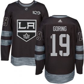 Wholesale Cheap Adidas Kings #19 Butch Goring Black 1917-2017 100th Anniversary Stitched NHL Jersey
