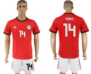 Wholesale Cheap Egypt #14 Sobhi Red Home Soccer Country Jersey