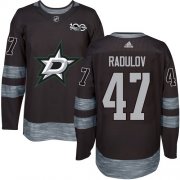 Wholesale Cheap Adidas Stars #47 Alexander Radulov Black 1917-2017 100th Anniversary Stitched NHL Jersey
