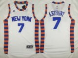 Wholesale Cheap Men's New York Knicks #7 Carmelo Anthony Revolution 30 Swingman 2015-16 White Jersey