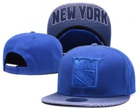 Wholesale Cheap NHL New York Rangers Team Logo Blue Mitchell & Ness Adjustable Hat