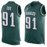 Wholesale Cheap Nike Eagles #91 Fletcher Cox Midnight Green Team Color Men's Stitched NFL Limited Tank Top Jersey