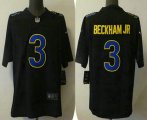 Wholesale Cheap Men's Los Angeles Rams #3 Odell Beckham Jr Black 2021 Vapor Untouchable Limited Stitched Jersey