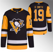 Wholesale Cheap Men's Pittsburgh Penguins #19 Reilly Smith Black Stitched Jersey1