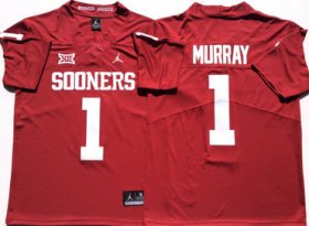 Wholesale Cheap Oklahoma Sooners 1 Kyler Murray Red College Football Jersey
