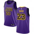 Cheap Youth Lakers #23 Anthony Davis Purple Basketball Swingman City Edition 2018-19 Jersey