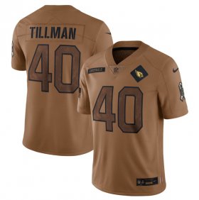 Wholesale Cheap Men\'s Arizona Cardinals #40 Pat Tillman 2023 Brown Salute To Service Limited Football Stitched Jersey