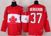 Wholesale Cheap Olympic 2014 CA. #37 Patrice Bergeron Red Stitched NHL Jersey