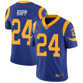 Wholesale Cheap Nike Rams #24 Taylor Rapp Royal Blue Alternate Men\'s Stitched NFL Vapor Untouchable Limited Jersey