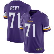 Wholesale Cheap Nike Vikings #71 Riley Reiff Purple Team Color Men's Stitched NFL Vapor Untouchable Limited Jersey