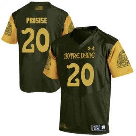 Wholesale Cheap Notre Dame Fighting Irish 20 C.J. Prosise Olive Green College Football Jersey