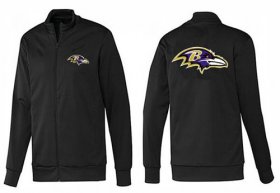 Wholesale Cheap NFL Baltimore Ravens Team Logo Jacket Black_1