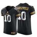 Wholesale Cheap San Francisco 49ers #10 Jimmy Garoppolo Men's Nike Black Edition Vapor Untouchable Elite NFL Jersey