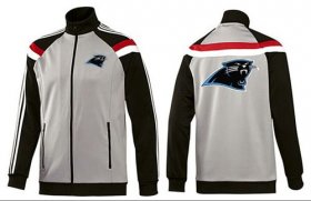 Wholesale Cheap NFL Carolina Panthers Team Logo Jacket Grey