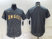 Wholesale Men's Los Angeles Angels Blank Grey 2022 All Star Stitched Flex Base Nike Jersey