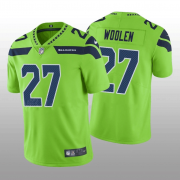 Wholesale Cheap Men's Seattle Seahawks #27 Tariq Woolen Green Vapor Untouchable Stitched Football Jersey