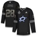 Wholesale Cheap Adidas Stars #28 Stephen Johns Black Authentic Classic 2020 Stanley Cup Final Stitched NHL Jersey