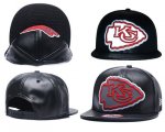 Wholesale Cheap NFL Kansas City Chiefs Team Logo Black Reflective Adjustable Hat A65