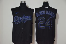 Wholesale Cheap Los Angeles Dodgers #24 Black Mamba Nike Black Fahion Tank Top MLB Jersey