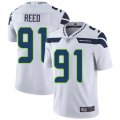 Wholesale Cheap Nike Seahawks #91 Jarran Reed White Men's Stitched NFL Vapor Untouchable Limited Jersey