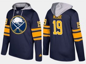 Wholesale Cheap Sabres #19 Jake McCabe Blue Name And Number Hoodie