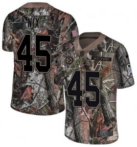 Wholesale Cheap Nike Steelers #45 Roosevelt Nix Camo Youth Stitched NFL Limited Rush Realtree Jersey
