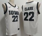 Cheap Men's Iowa Hawkeyes #22 Caitlin Clark White Stitched Jersey