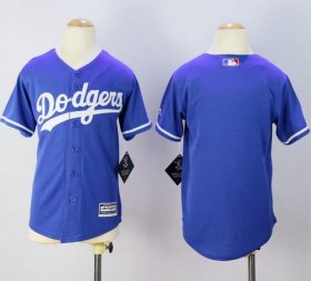 Wholesale Cheap Dodgers Blank Blue Cool Base Stitched Youth MLB Jersey