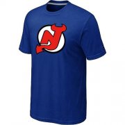 Wholesale Cheap NHL New Jersey Devils Big & Tall Logo T-Shirt Blue