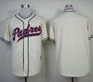 Wholesale Cheap Padres Blank Cream 1948 Turn Back The Clock Stitched MLB Jersey