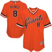 Wholesale Cheap Giants #8 Hunter Pence Orange 1978 Turn Back The Clock Stitched MLB Jersey