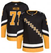 Wholesale Cheap Men's Pittsburgh Penguins #71 Evgeni Malkin 2021-2022 Black Stitched Jersey