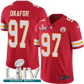 Wholesale Cheap Nike Chiefs #97 Alex Okafor Red Super Bowl LIV 2020 Team Color Men\'s Stitched NFL Vapor Untouchable Limited Jersey