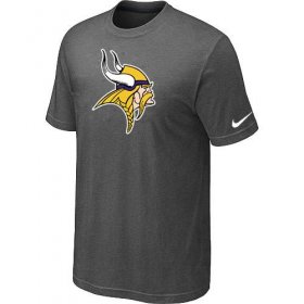 Wholesale Cheap Minnesota Vikings Sideline Legend Authentic Logo Dri-FIT Nike NFL T-Shirt Crow Grey