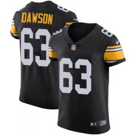 Wholesale Cheap Nike Steelers #63 Dermontti Dawson Black Alternate Men\'s Stitched NFL Vapor Untouchable Elite Jersey