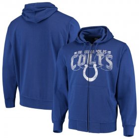 Wholesale Cheap Indianapolis Colts G-III Sports by Carl Banks Perfect Season Full-Zip Hoodie Royal